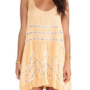Free People Trapeze Slip- Tangerine